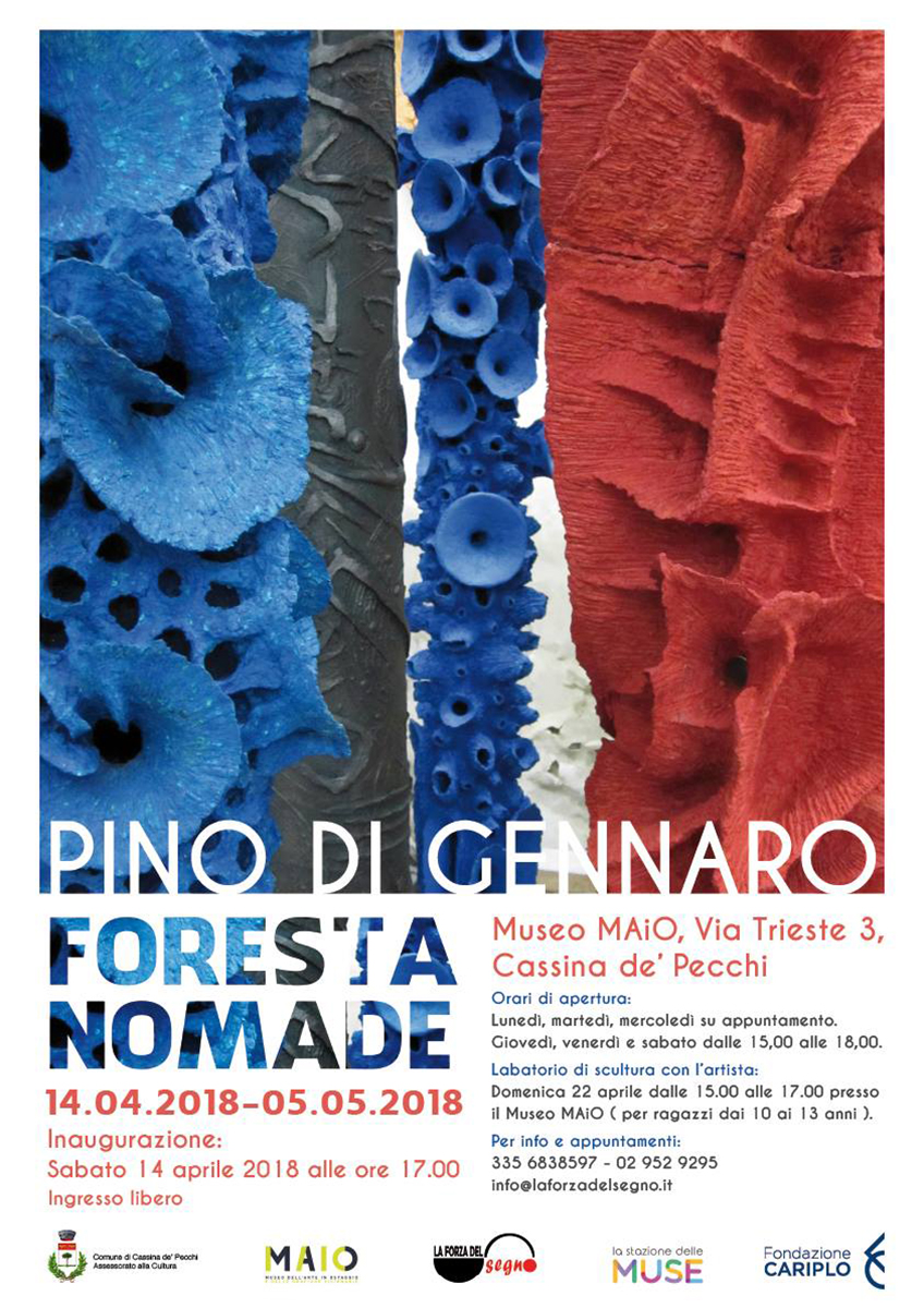 Manifesto Mostra Foresta Nomade di Pino Di Gennaro